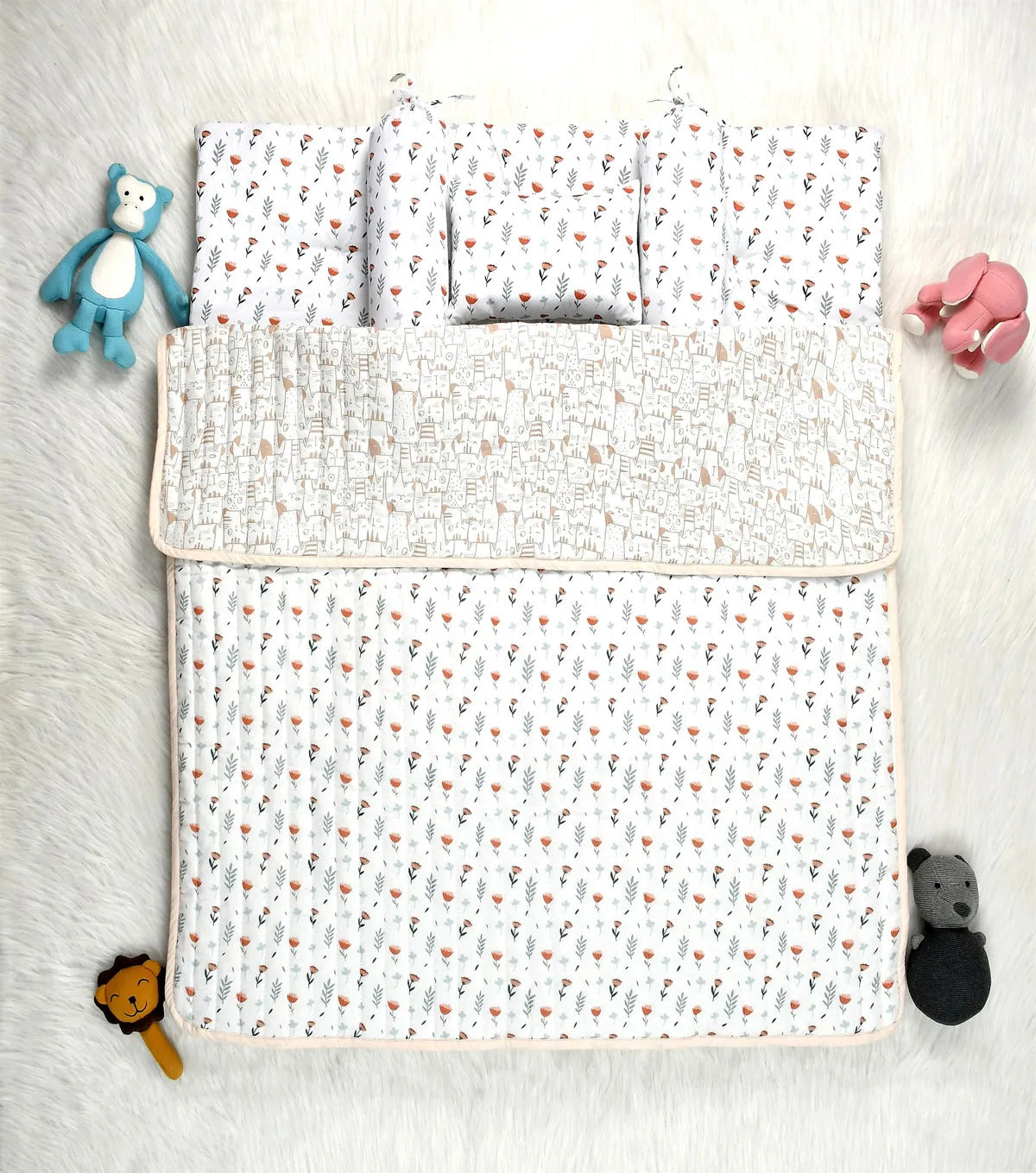 4-Piece Premium Muslin Bedding Set