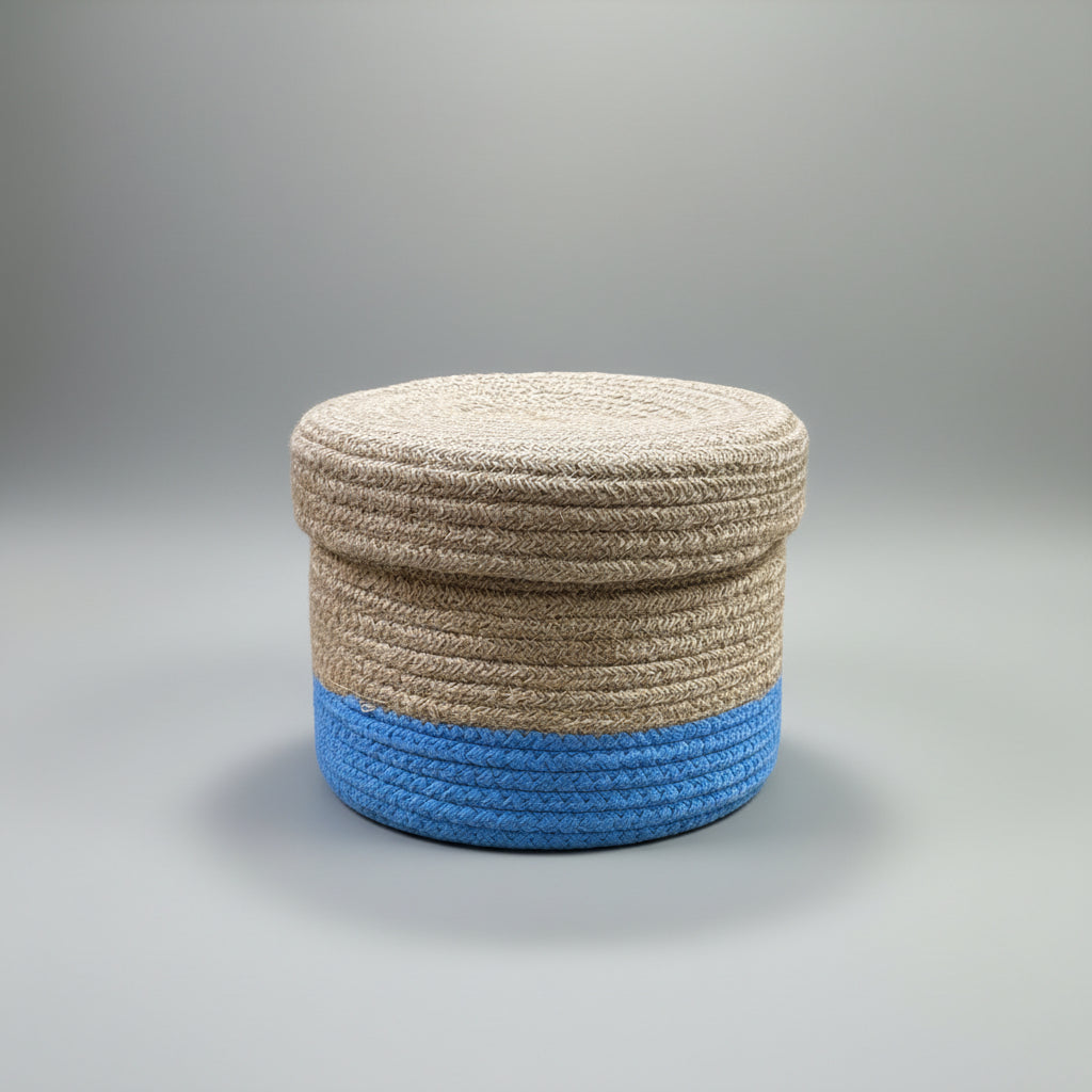 Multipurpose Hand-Woven Jute Storage Basket