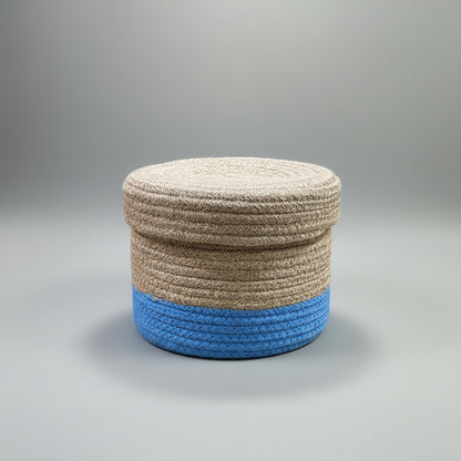 Multipurpose Hand-Woven Jute Storage Basket