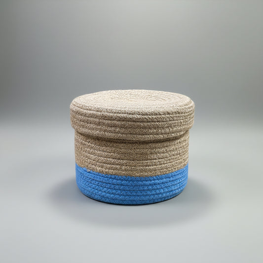 Multipurpose Hand-Woven Jute Storage Basket
