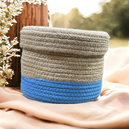 Multipurpose Hand-Woven Jute Storage Basket