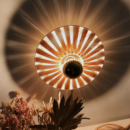 Bhuv Handcrafted Jute Wall Lamp
