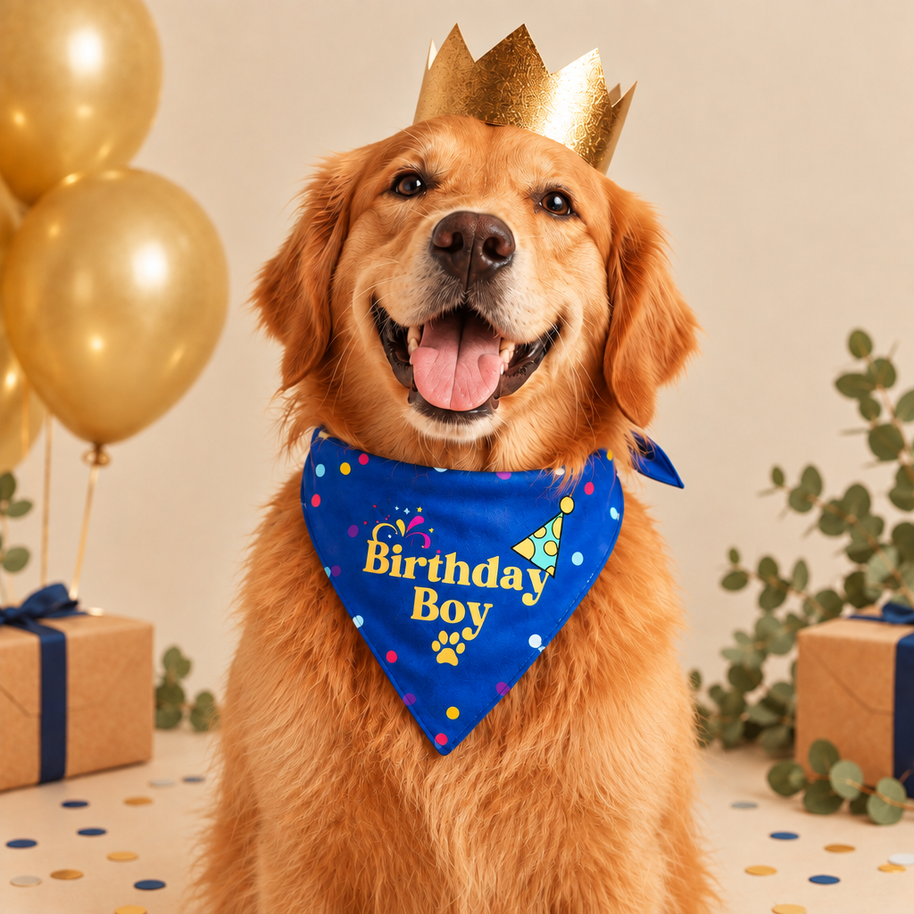 Pet Dog Bandana Birthday Boy