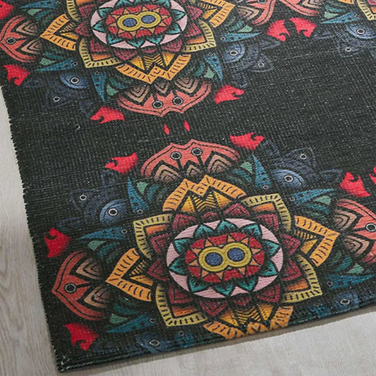 Printed Vintage Dhurrie Carpet Rug Runner Floor Mat for Living Room : 3.5 X 5.5 Ft