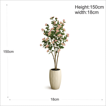 Premium Artificial Blush Pink Flowering Tree 59"