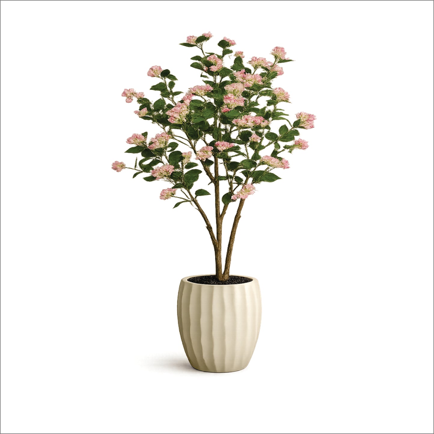 Premium Artificial Blush Pink Flowering Tree 59"