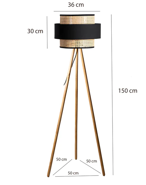 Anelisa Handcrafted Rattan Floor Lamp