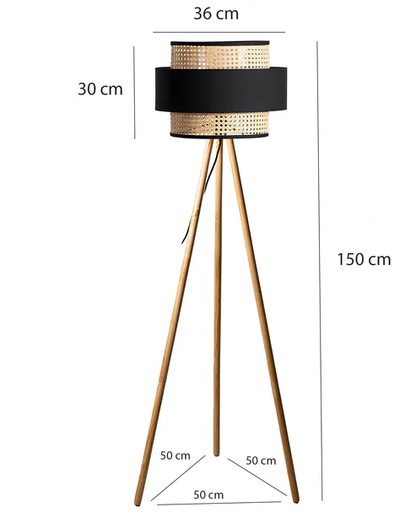 Anelisa Handcrafted Rattan Floor Lamp