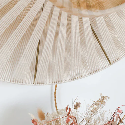 Dasya Handcrafted Radial Raffia Wall Lamp