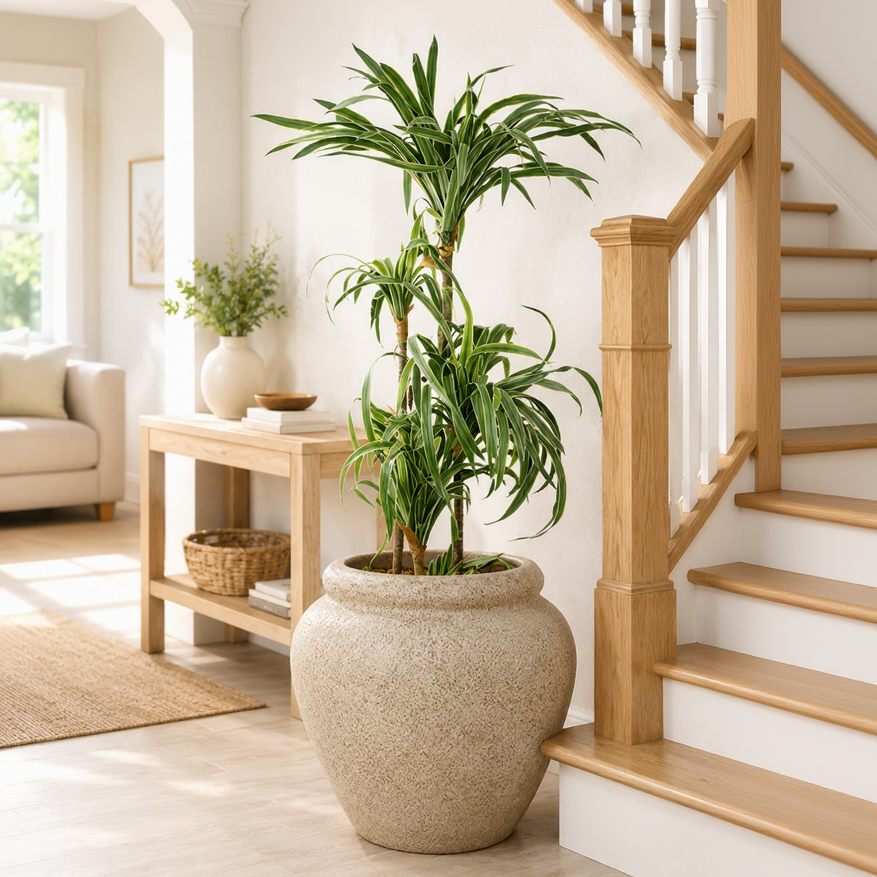 Broom Terra Traditional Fiberglass Planter