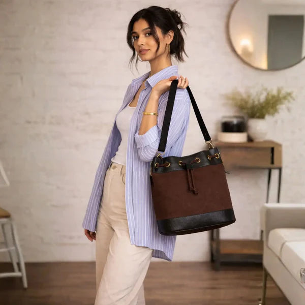 Bucket Crossbody Bag for Women