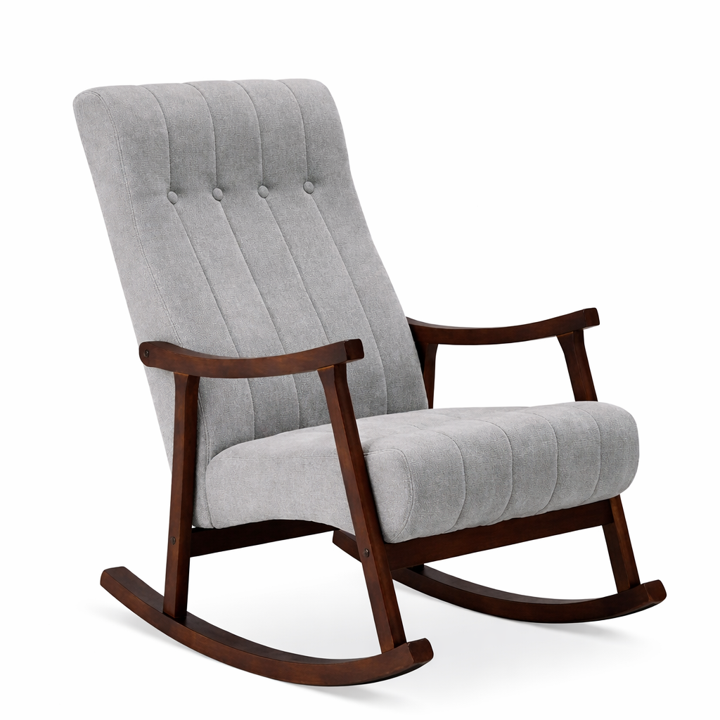 Calvin Solid Sheesham Wood Rocking Chair