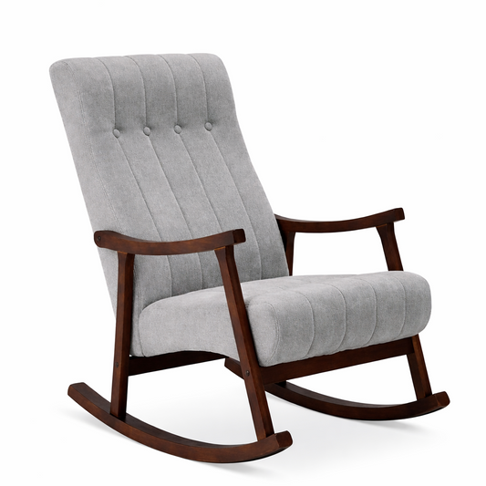 Calvin Solid Sheesham Wood Rocking Chair
