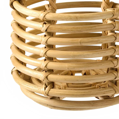 Asmee Handcrafted Rattan Hanging Planter (Set of 2)