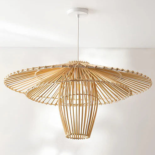 Handcrafted Bamboo Cane Pendant Light Adah