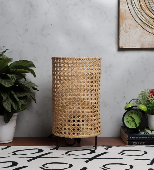 Adina Handcrafted Rattan Table Lamp