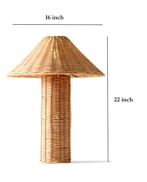 Shrishti Handcrafted Rattan Table Lamp