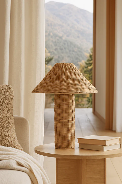 Shrishti Handcrafted Rattan Table Lamp