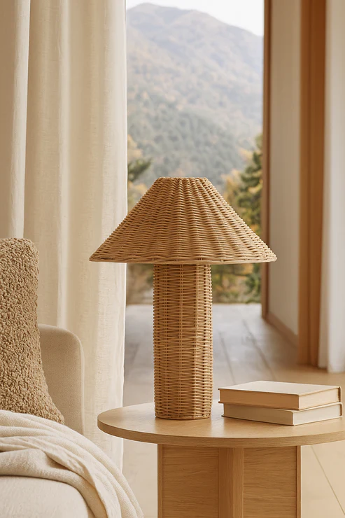 Shrishti Handcrafted Rattan Table Lamp