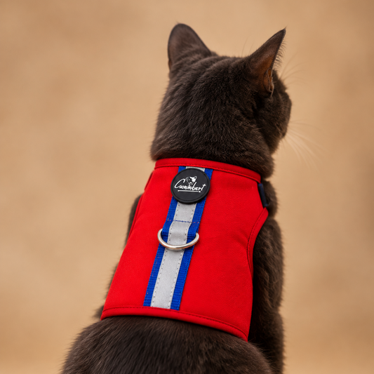 Premium Escape-Proof Cat Harness Red