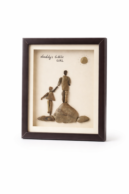 "Daddy’s Little Girl" Pebble Art Frame