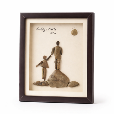 "Daddy’s Little Girl" Pebble Art Frame