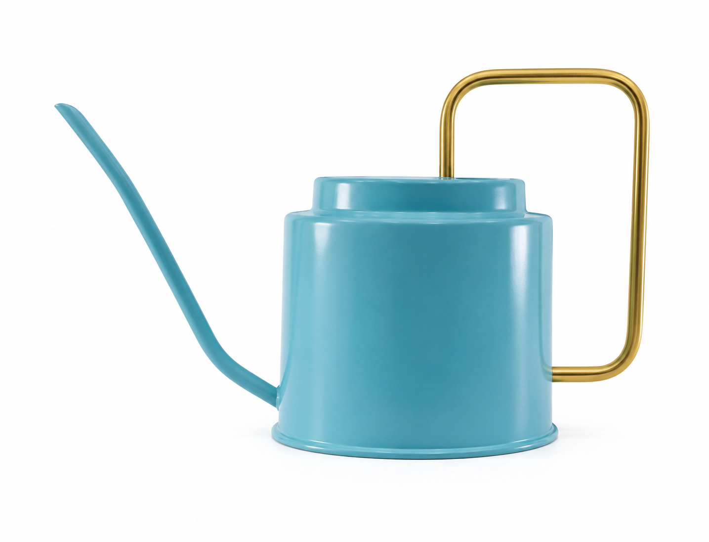 Sleek Stainless Metal Watering Pot | Durable Rust-Resistant Garden Tool