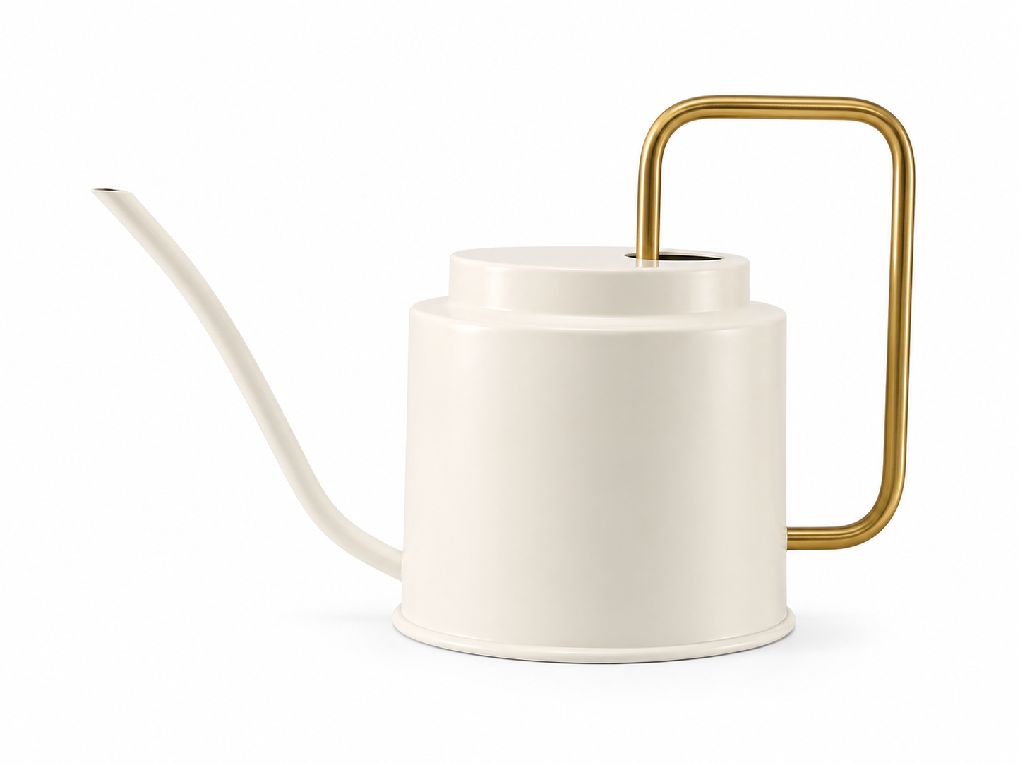 Sleek Stainless Metal Watering Pot | Durable Rust-Resistant Garden Tool