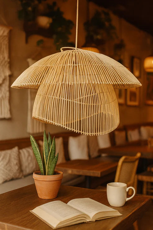 Handcrafted Bamboo Rattan Pendant Light Anala