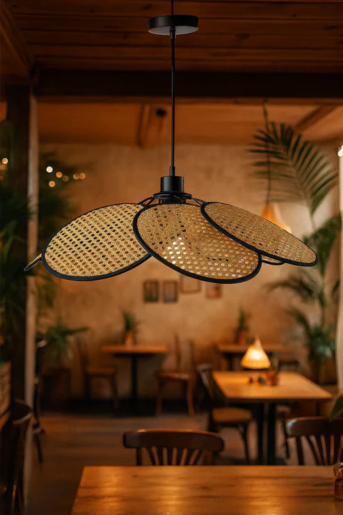 Handcrafted Bamboo Rattan Pendant Light Ishita