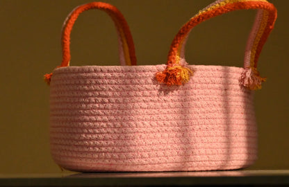Cotton Rope Basket with Loop Handles