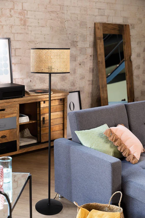 Astrid Handcrafted Rattan Floor Lamp