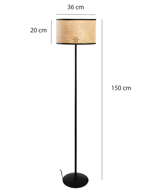 Astrid Handcrafted Rattan Floor Lamp