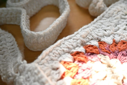 Ethnic Maid Colorful Hand Knitted Cotton Sling Bag for Women – Boho Style Crossbody Handbag