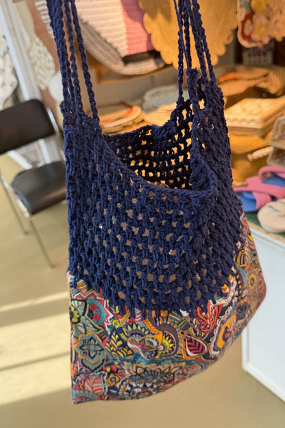 Madhubani Art Handcrafted Crochet Handbag