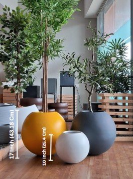 DHARA Round FRP Planter – Elegant, Durable Design for Any Space