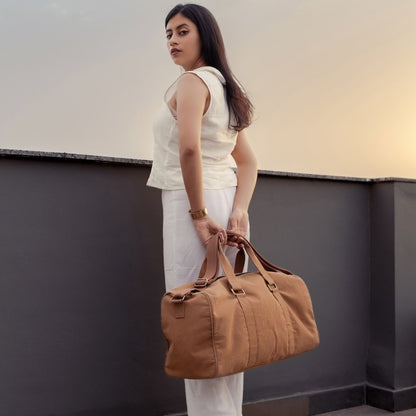 Ayn Duffle Bag For Men & Women 30L – Brown
