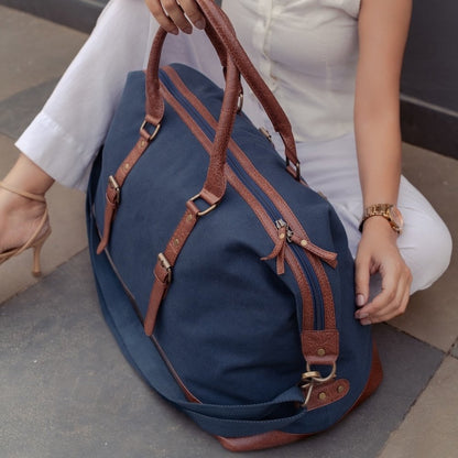 Jamie Duffle Bag For Men & Women 40L – Navy