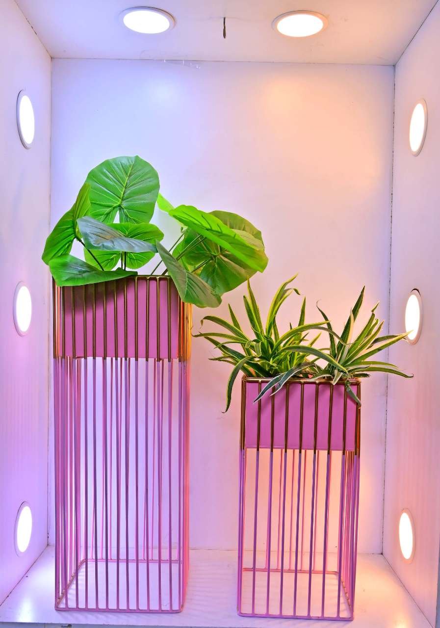 Rectangular Bronze Band Pots Duo set of 2 – 23×45 & 23×63 – Bronze Planters