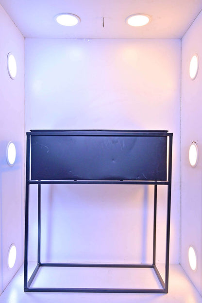 Modern Geometric Metal Raised Planter Trio for Home & Garden