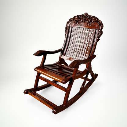 Duke Solid Sheesham Wood Rocking Chair