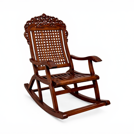 Duke Solid Sheesham Wood Rocking Chair