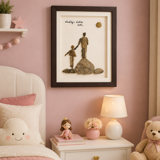 Daddy’s Little Girl Pebble Art Frame