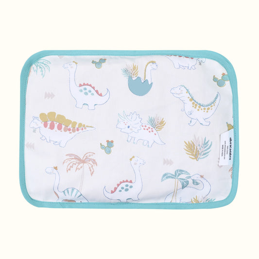 D for Dino Rai Mustard Seed Baby Pillow