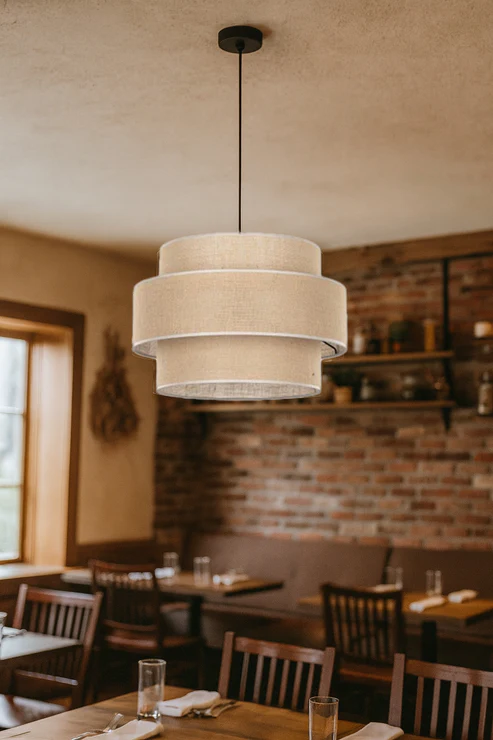 Dhrish Handcrafted Triple-Tier Jute Pendant Light