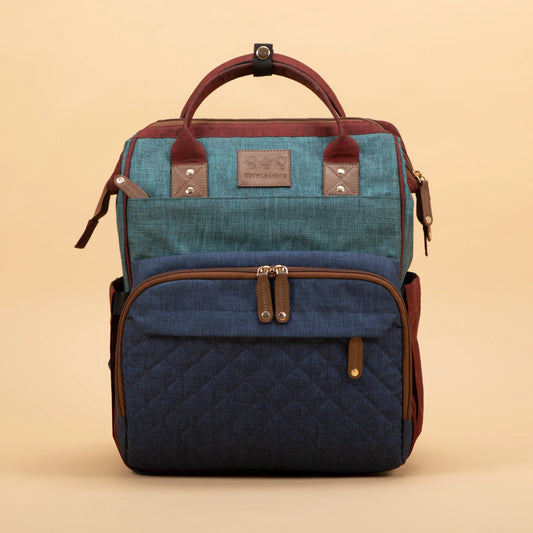 Elite Melange Twill Diaper Backpack – Multicolor