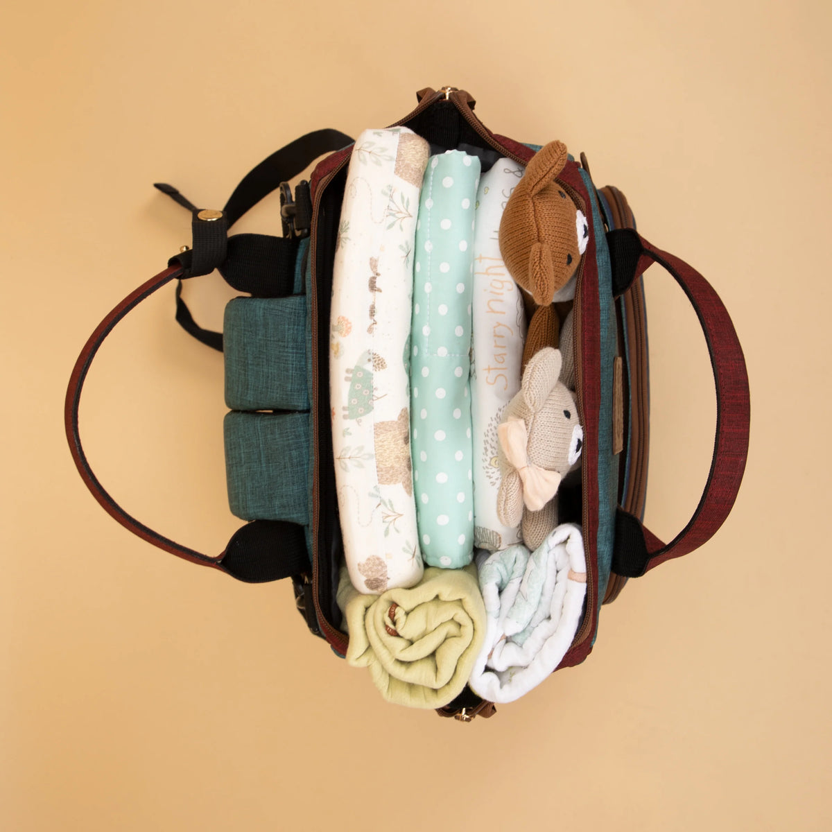 Elite Melange Twill Diaper Backpack – Multicolor
