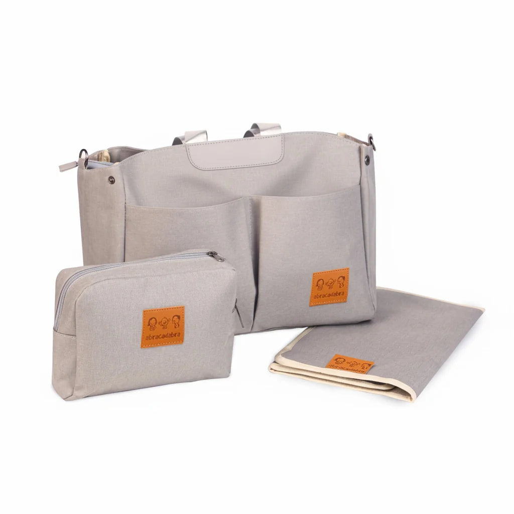 Abracadabra Everyday Essentials Diaper Bag - Misty Grey
