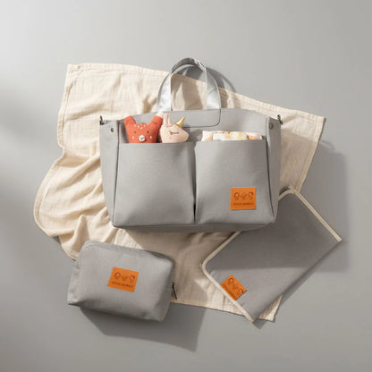 Abracadabra Everyday Essentials Diaper Bag - Misty Grey