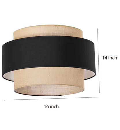Disha Handcrafted Dual-Tier Jute Pendant Light
